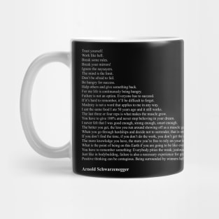 Arnold Schwarzenegger Quotes Mug